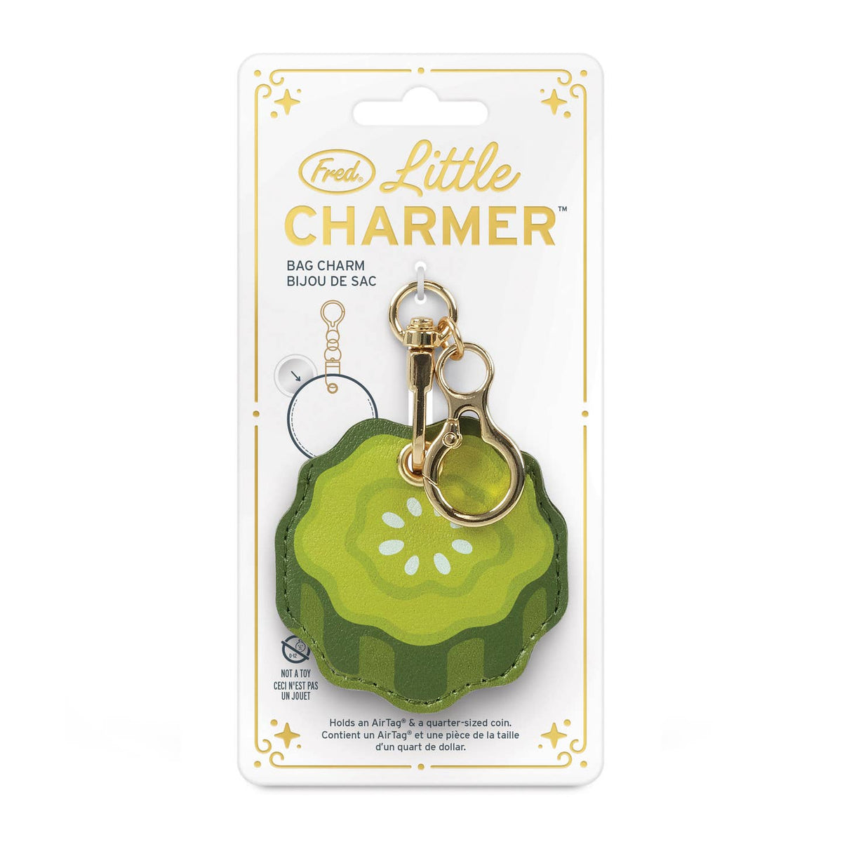 Pickle - Little Charmer Bag Charm, Airtag & Quarter Holder