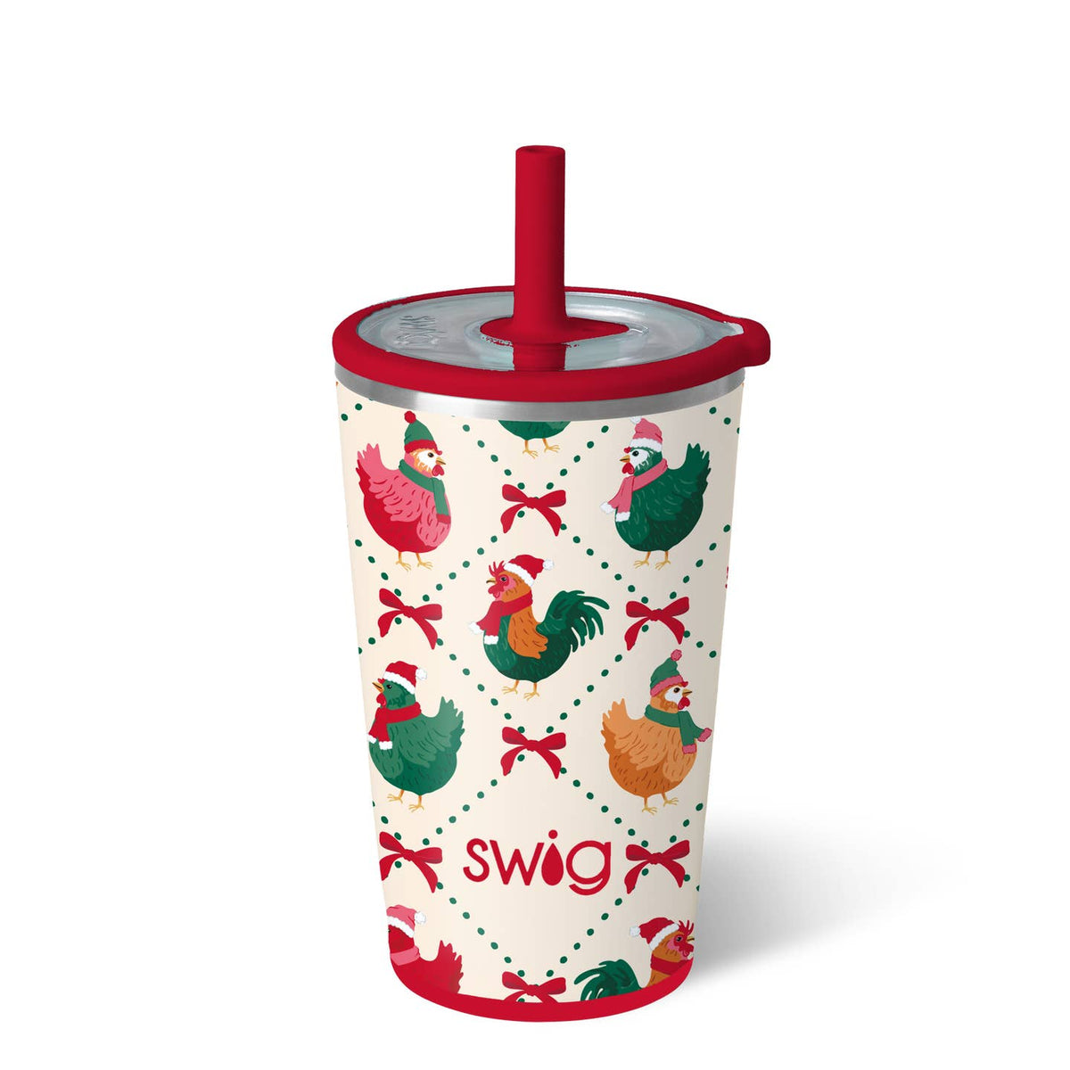 Christmas Coop Party Cup Sipper (14oz) | SWIG