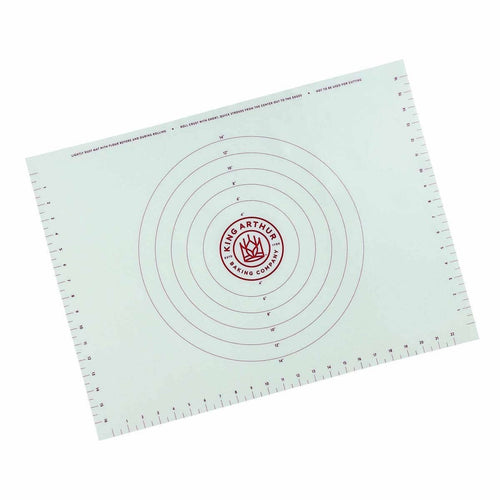 Baking mat with circular measurements and King Arthur Baking Company logo on a white background