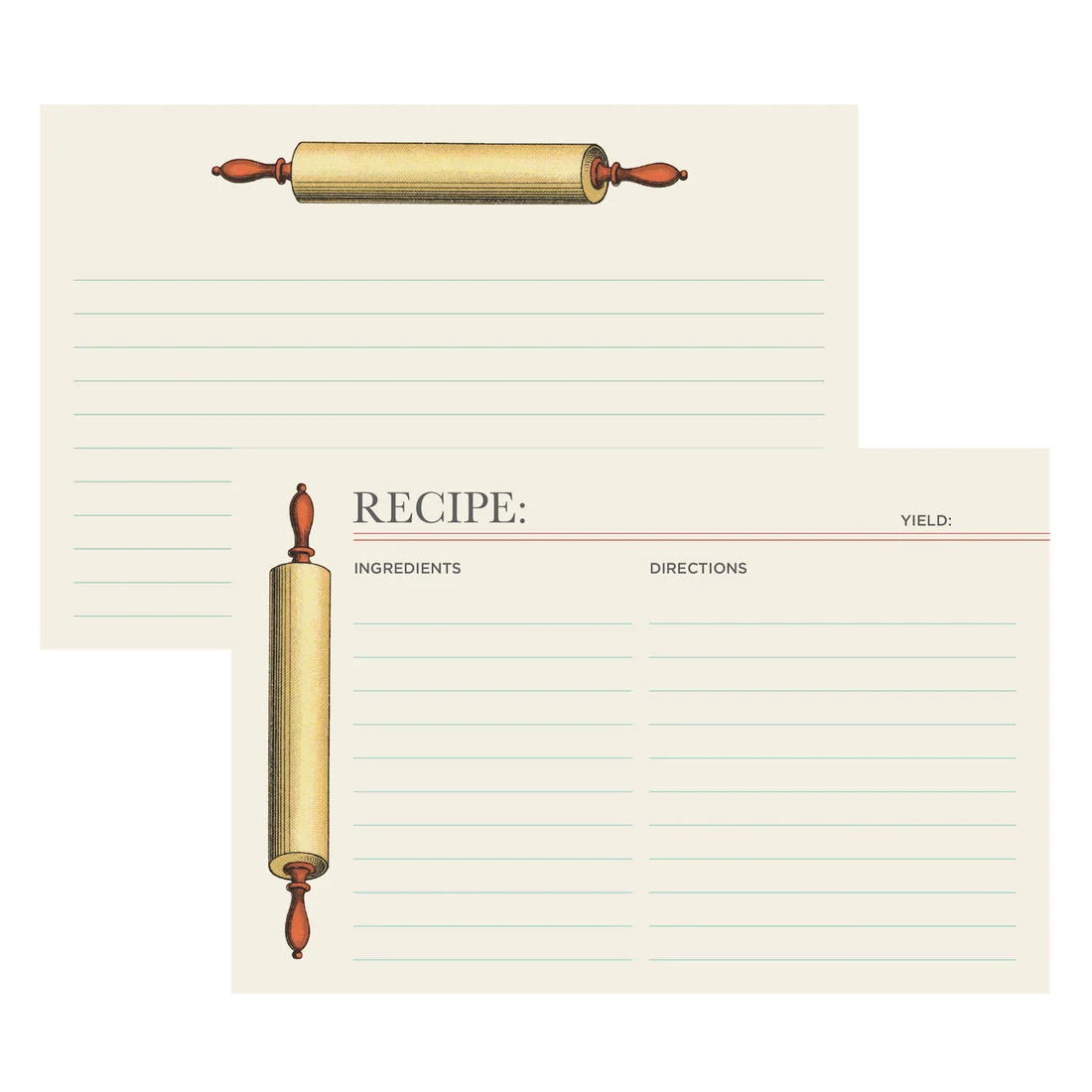 Rolling Pin Recipe Card | Hester & Cook