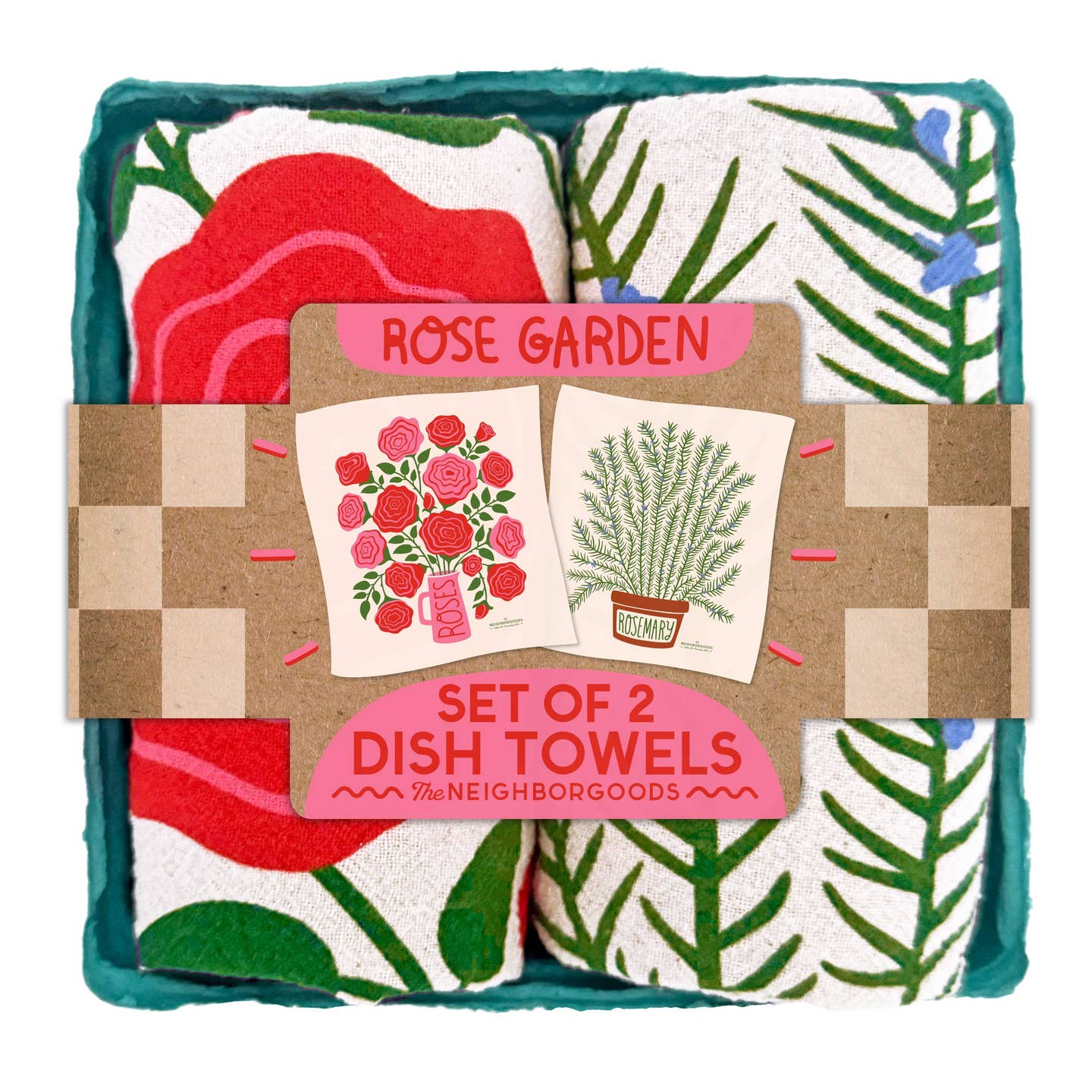 Rose Garden Tea Towel (Set of 2) | Neighborgoods
