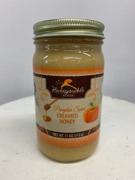 Creamed Pumpkin Spice Honey - 11oz | Honeysuckle Acres
