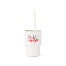 White tumbler with 'Tis the Season' text on a white background
