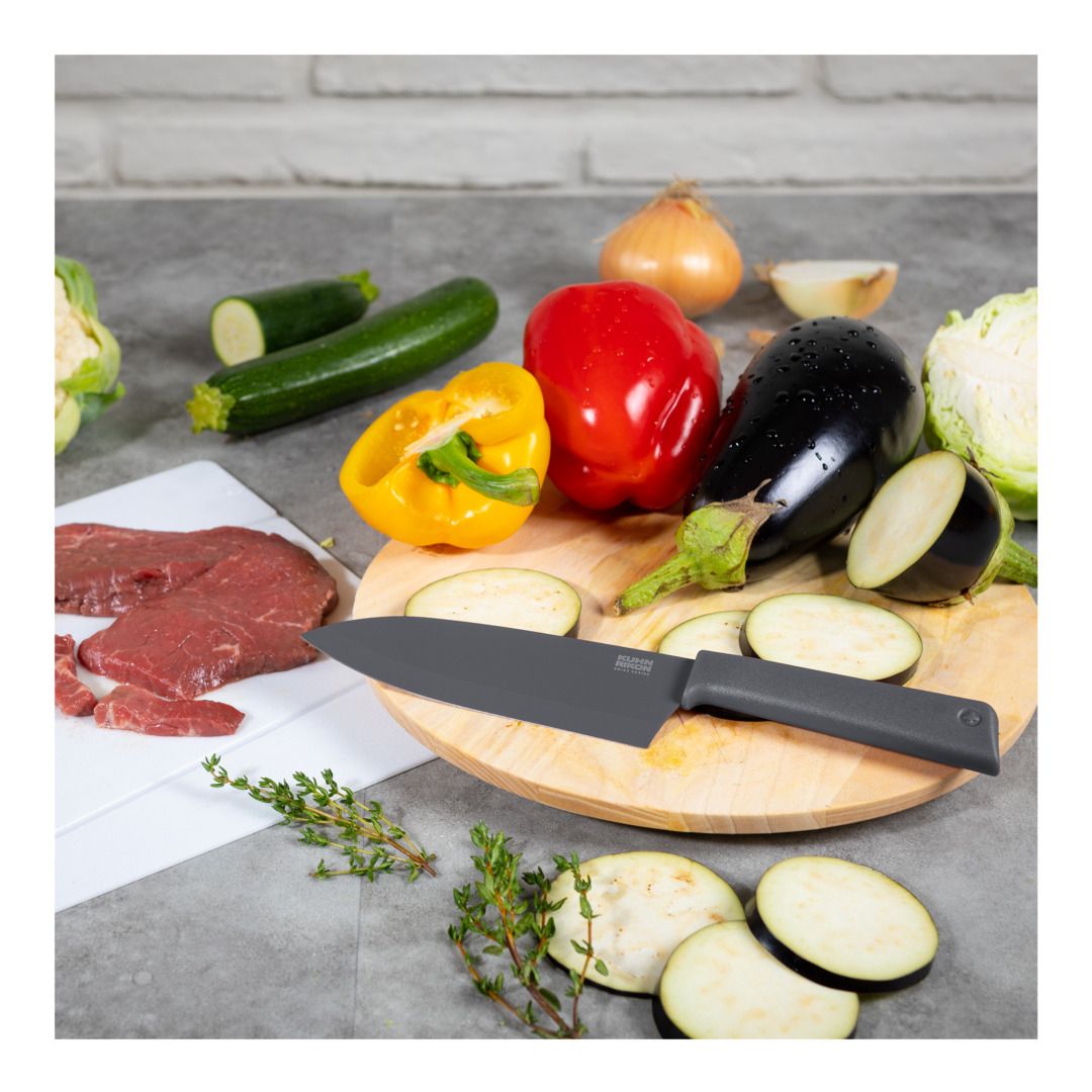 Santoku Chef's Knife - Grey | Kuhn Rikon