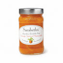 Jar of Sarabeth's Orange Apricot Marmalade on a white background