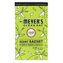 Mrs. Meyer's Clean Day lemon verbena scented sachet packaging on a white background