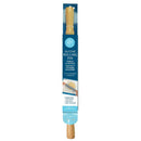 A silicone rolling pin in blue packaging on a white background.
