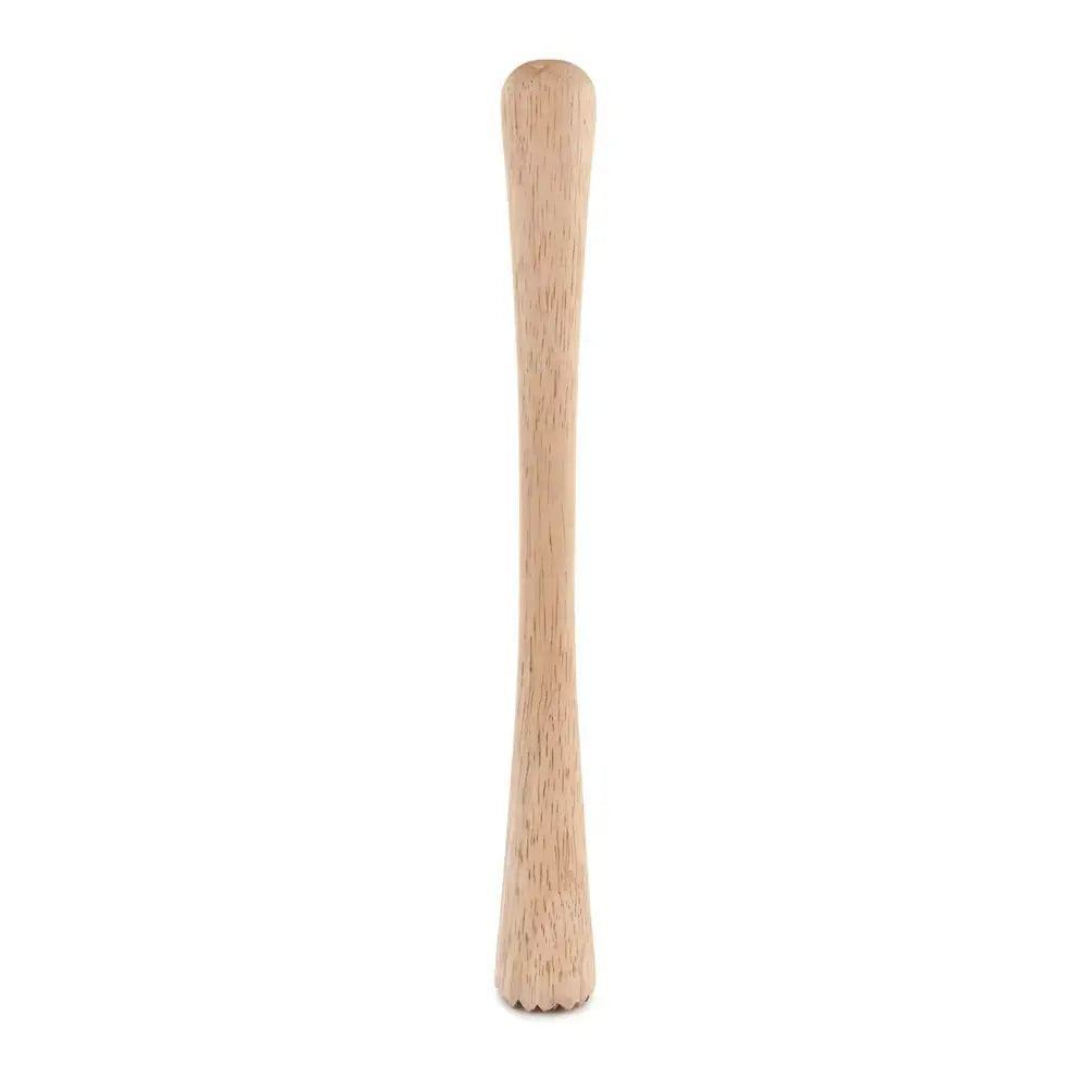 Smash Natural Wood Muddler with Serrated Base