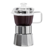 Stovetop Espresso Maker - 4 Cup Borosilicate Glass Moka Pot | OGGI