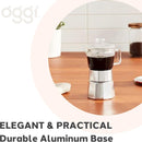 Stovetop Espresso Maker - 4 Cup Borosilicate Glass Moka Pot | OGGI