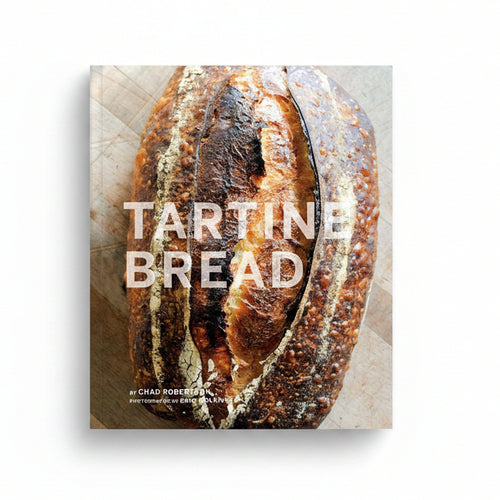 Book cover of 'Tartine Bread' with a loaf of bread and the title text.