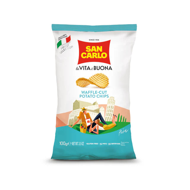 Zia Pia Waffle Cut Chips 100g