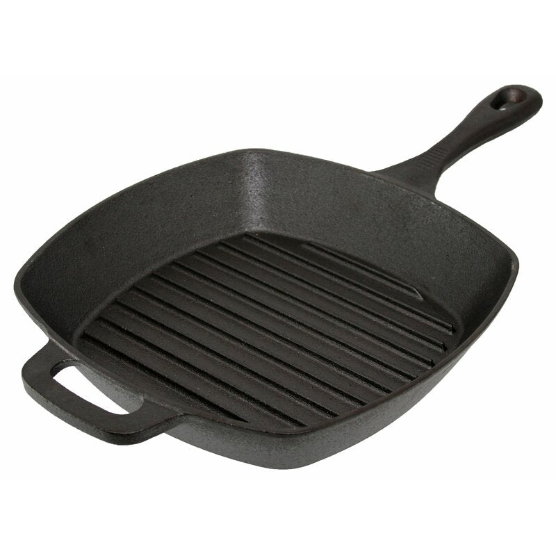 10" Square Cast Iron Grill Pan | Craft Kitchen