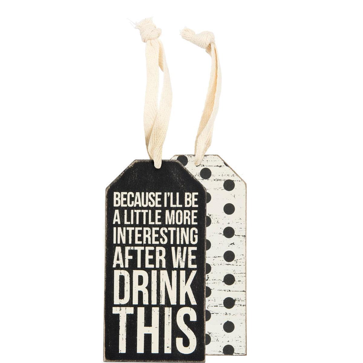 Wood Bottle Tags-Drink This