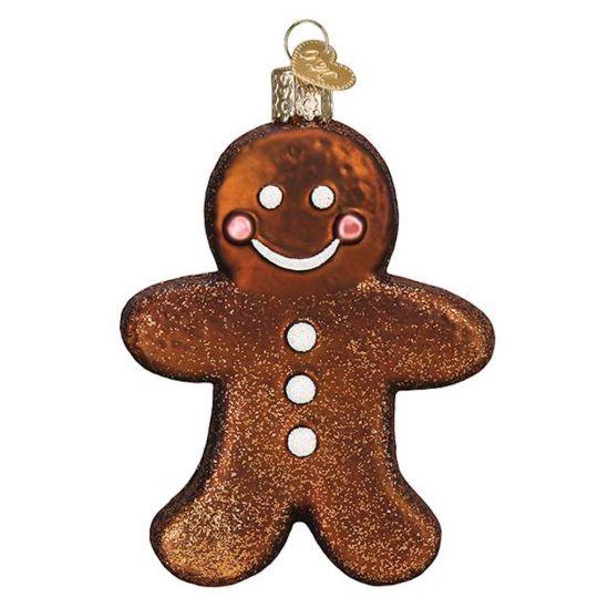 Sugar Cookie Glass Ornaments-Gingerbread Man