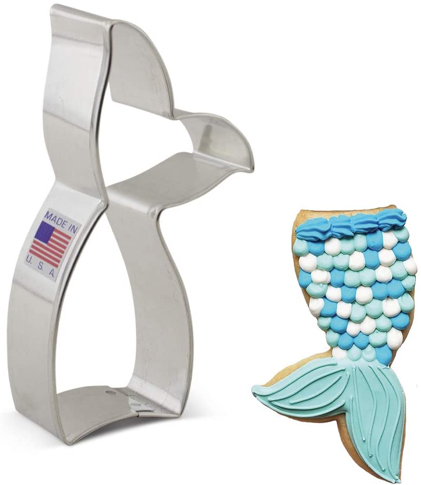 Mermaid Tail Cookie Cutter 4.25"