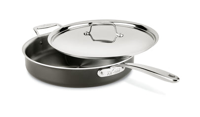 All Clad D3 Stainless Steel 6 Quart Saute Pan with Lid