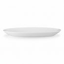 White ceramic oval bread platter
