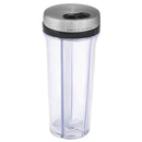 A transparent Cole & Mason Saunderton herb spice and sprinkles storage shaker with a stainless steel lid.