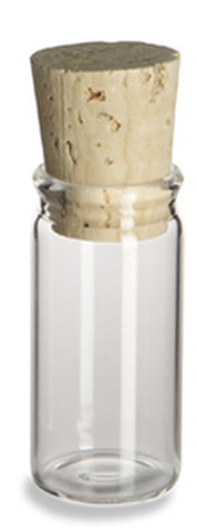 Glass Vials with Cork Lid