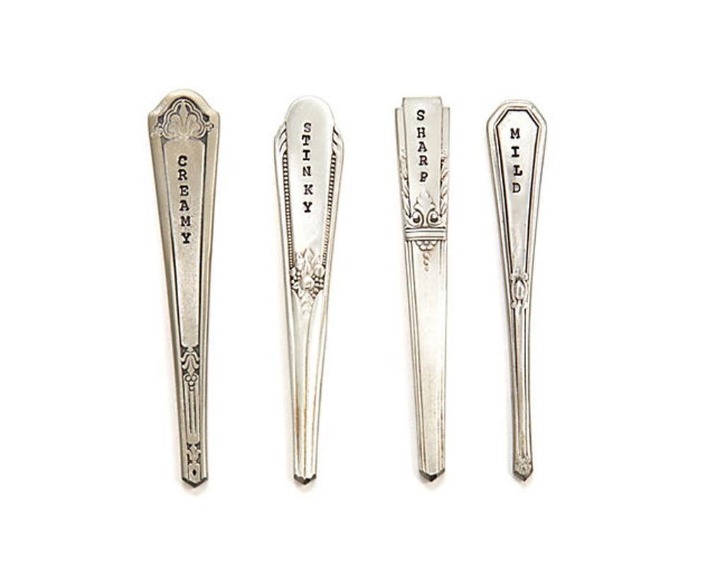 Vintage Spoon Cheese Markers