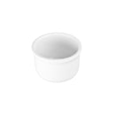 White ceramic bowl on a white background