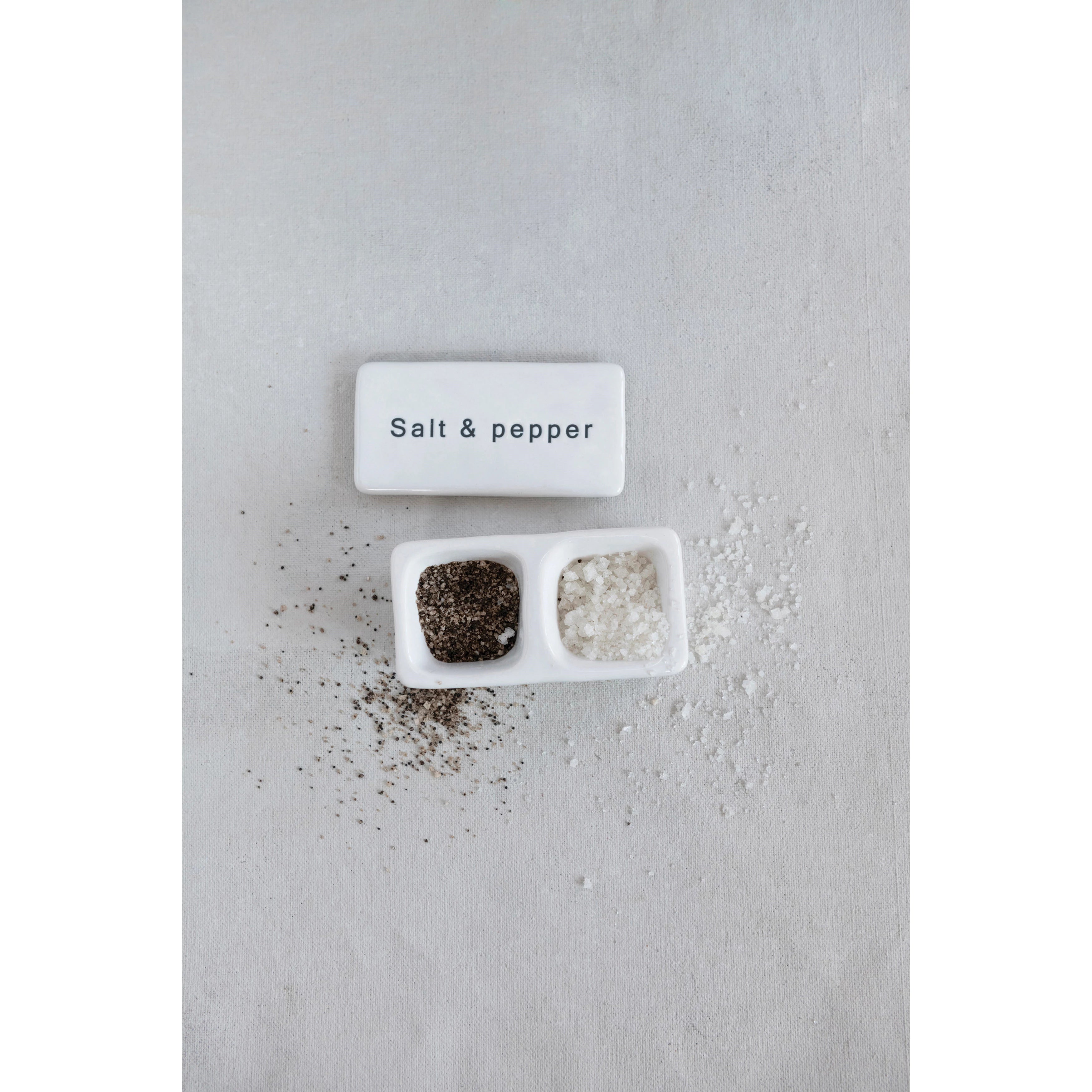 Stoneware Pinch Pot-Salt & Pepper
