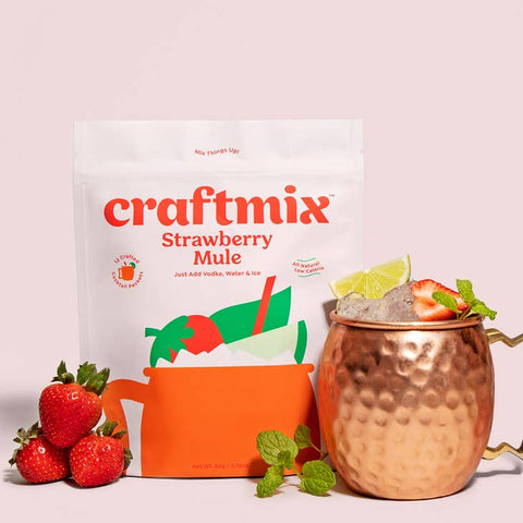 Craftmix Strawberry Mule Cocktail/Mocktail Drink Mixer Packet