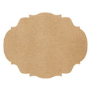 A French frame shaped die-cut placemat.