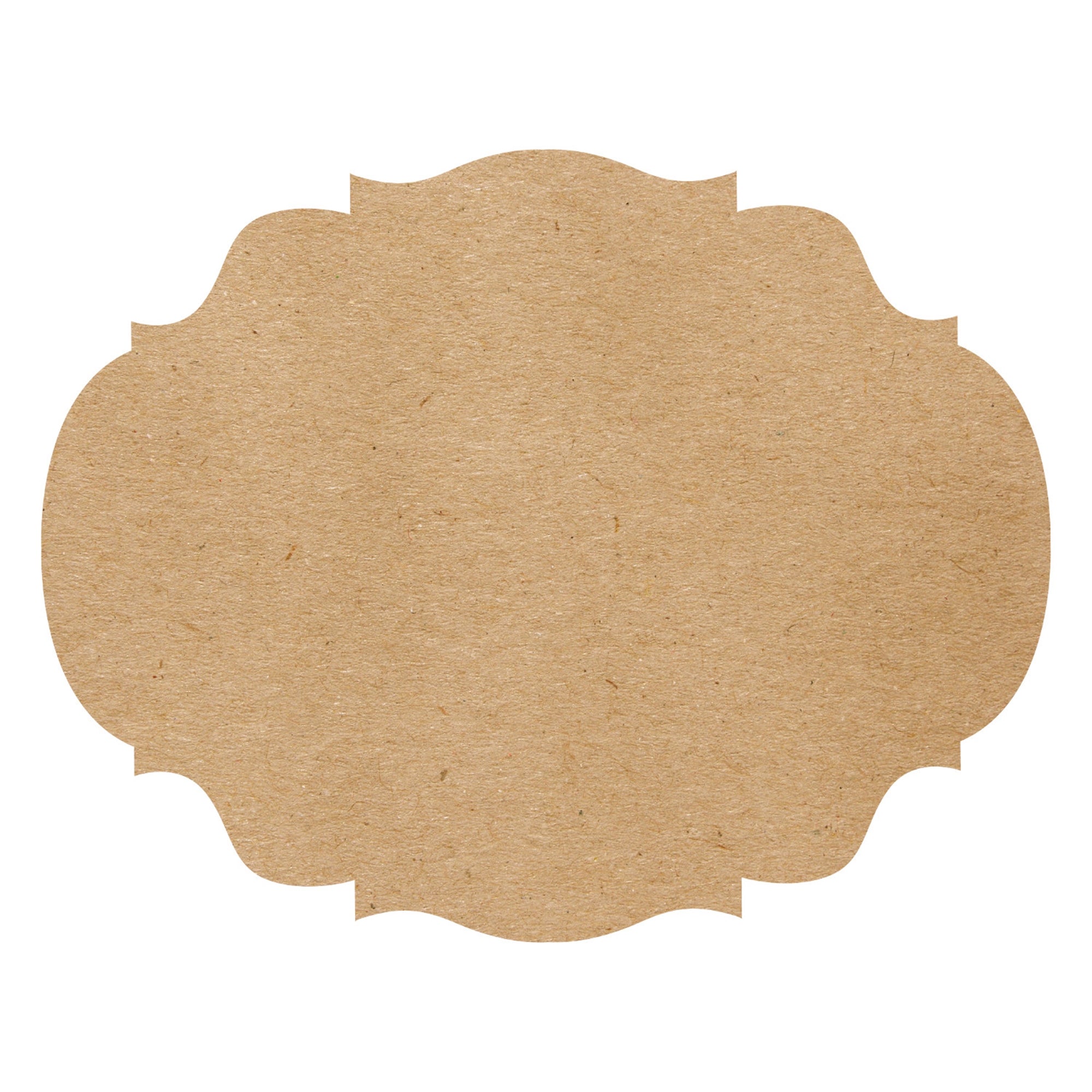 A French frame shaped die-cut placemat.