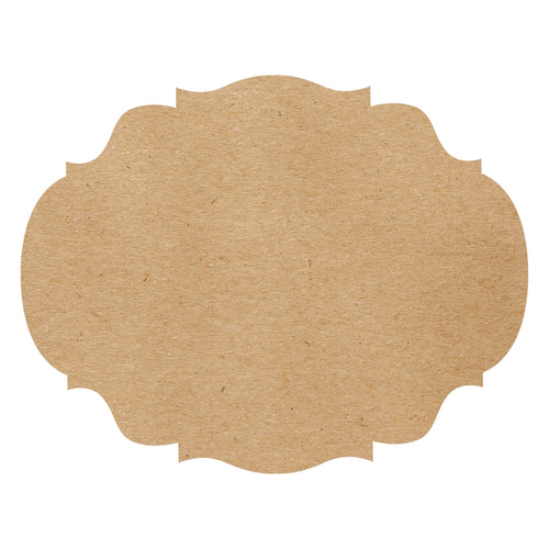 A French frame shaped die-cut placemat.