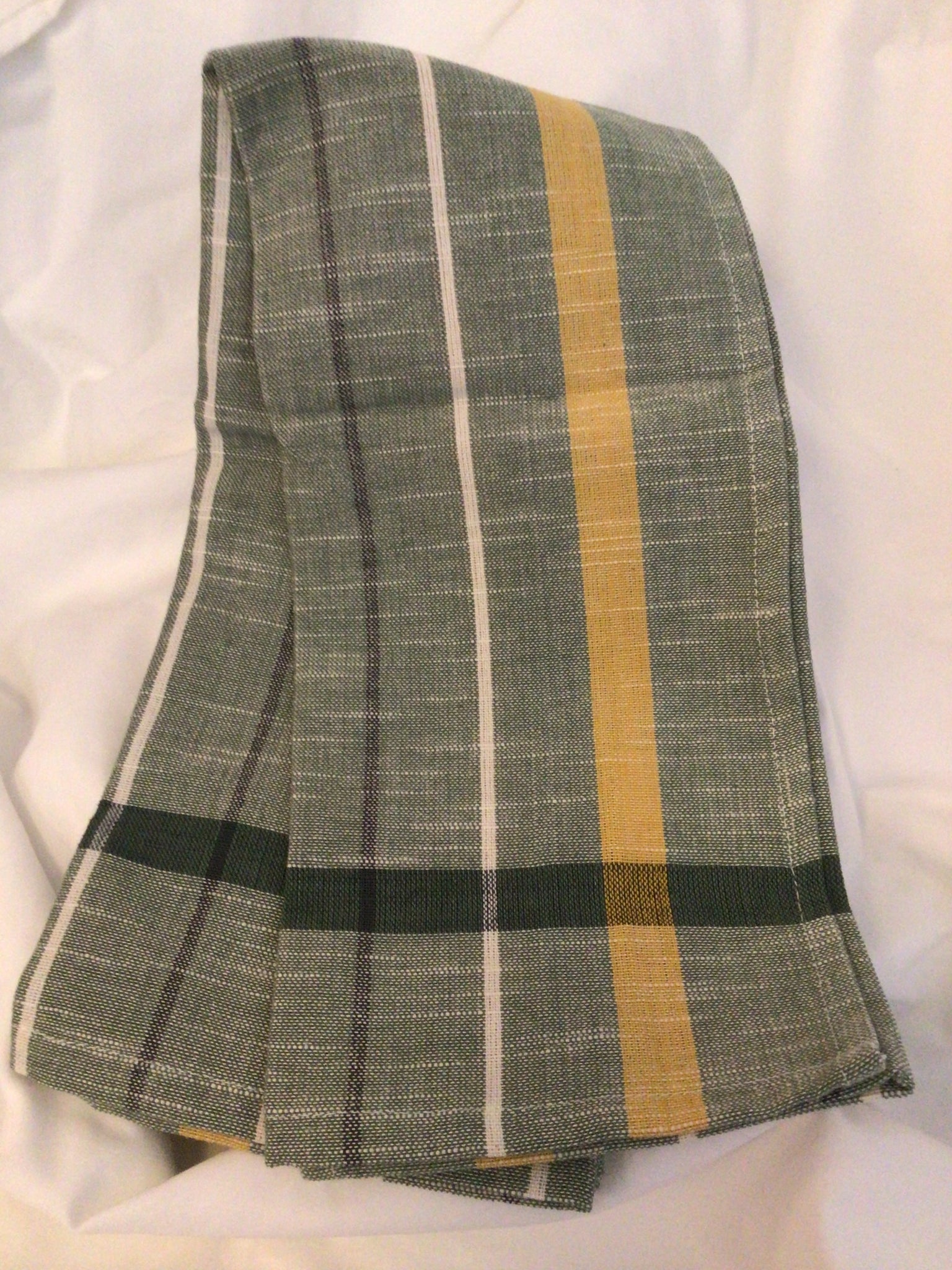 Woven Cotton Tea Towel with Stripes