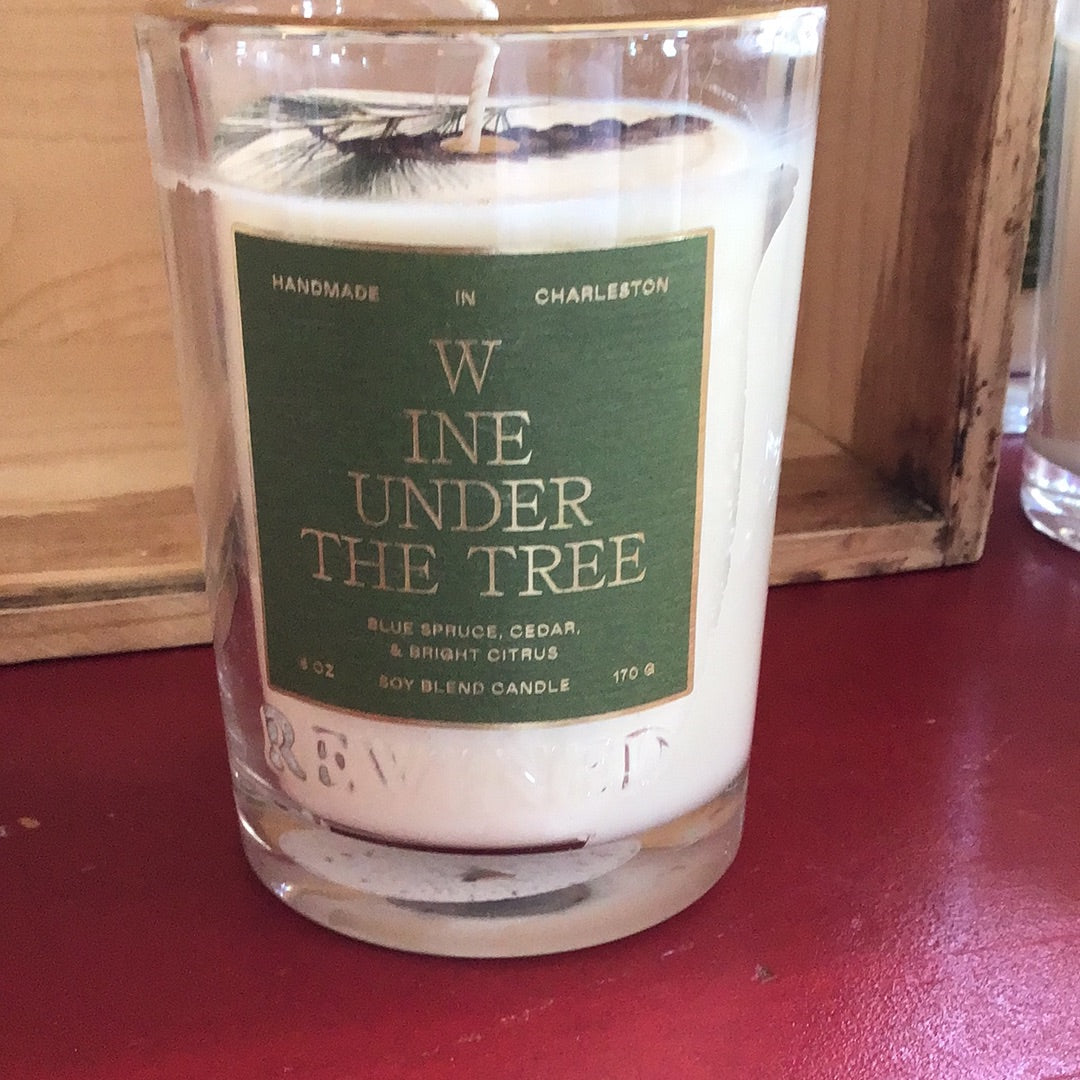 Rewined Wine Under the Tree Candle