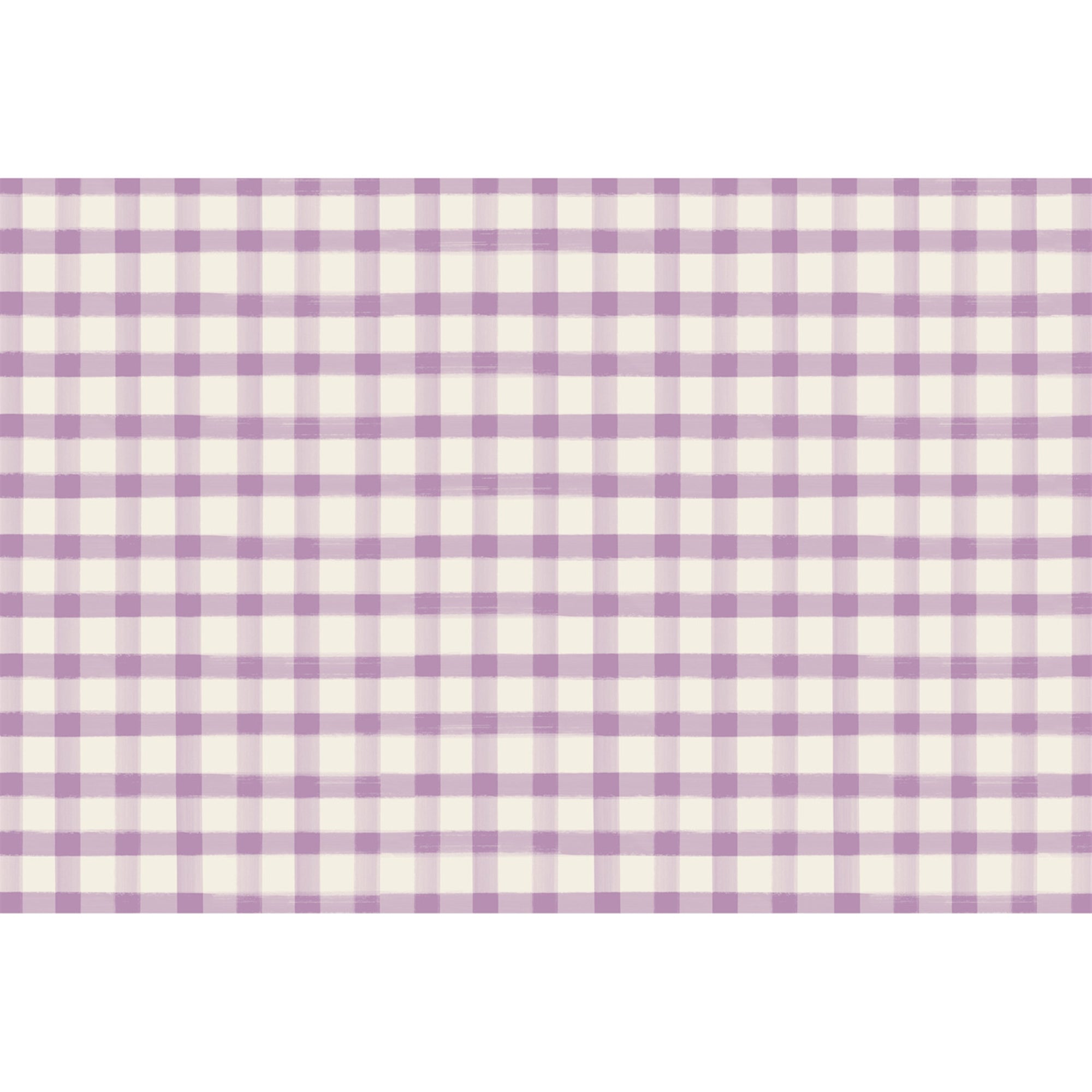Lilac Painted Check Placemat | Hester & Cook