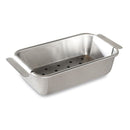 Aluminum meatloaf pan with a lift-out trivet.