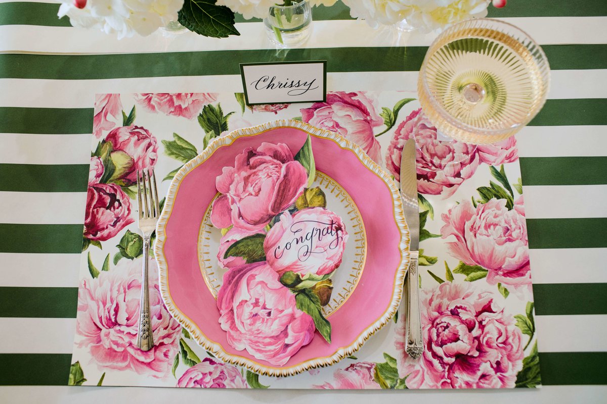 Peonies in Bloom Placemat | Hester & Cook