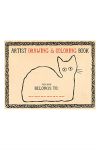 Artist Drawing & Coloring Book