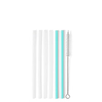 SWIG Short Straw Set-Clear & Aqua