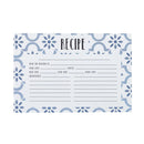 True Blue Recipe Cards