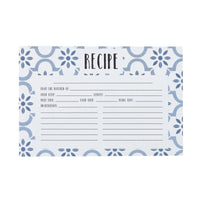 True Blue Recipe Cards