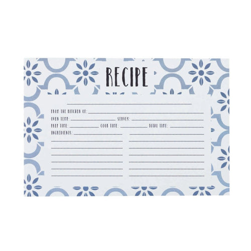 True Blue Recipe Cards