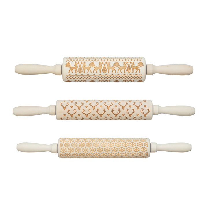 Carved Wood Rolling Pins