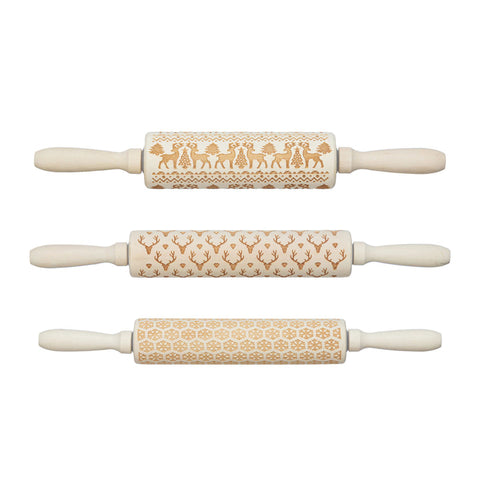 Carved Wood Rolling Pins